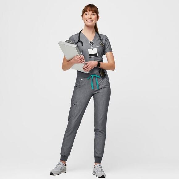 Figs Women's Zamora Scrub Jogger Pants Size XXL Graphite Grey EUC W18SW2005 Gray - Picture 1 of 16